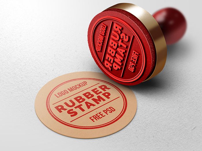 stamp psd templates free download